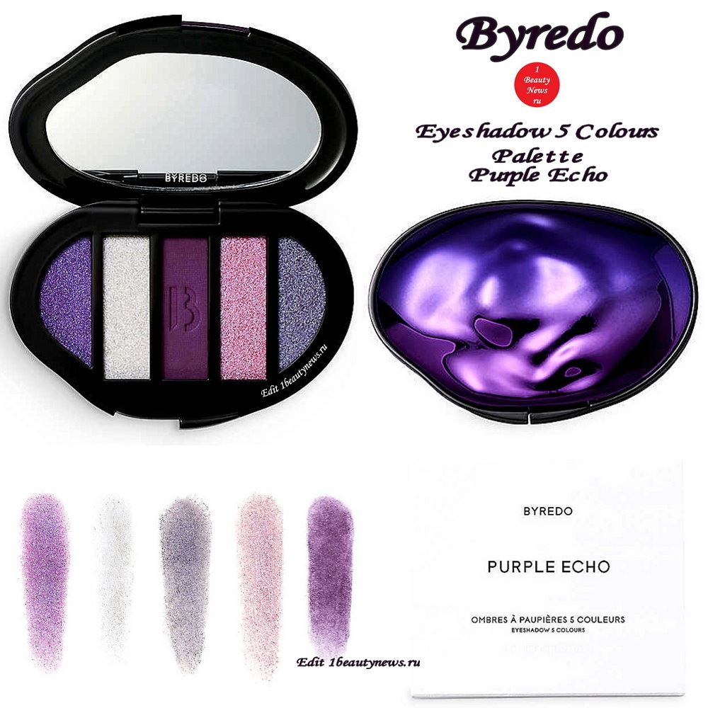 Новая палетка теней для век Byredo Eyeshadow 5 Colours Palette Purple Echo 2023