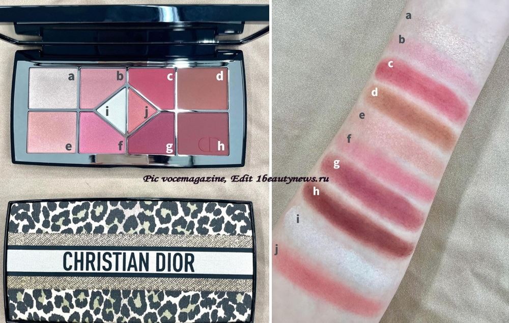 Dior Diorshow Eyeshadow Palette Mitzah Edition Spring 2023 - Swatches