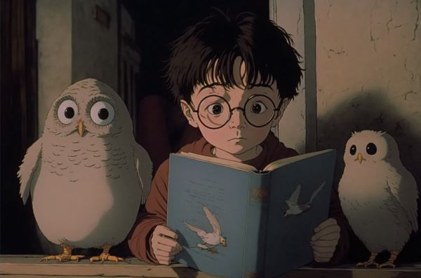 Спасибо, нейросеть: герои «Гарри Поттера» стали персонажами мультфильмов Хаяо Миядзаки
